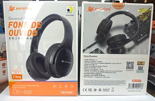 Headphone Bluetooth Sem fio P2 TF Rádio Microfone pei-p692