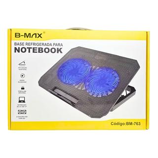 Suporte Notebook Base Led Refrigerada Ventilação Silenciosa Cor Preto LED Azul