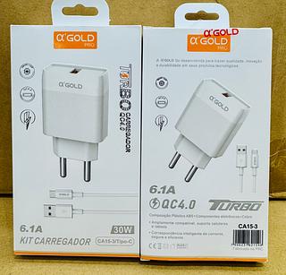 Carregador Turbo Gold 30W Tipc