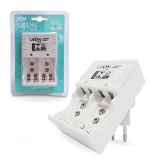 Carregador De Pilha Aa/aaa Bateria 9v Recarregável Bivol