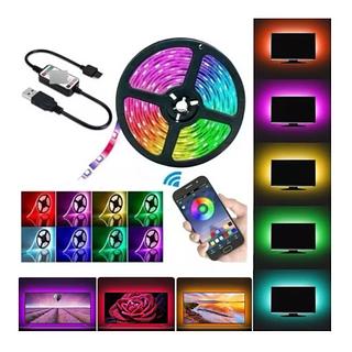 ￼Fita LED RGB USB 5M Colorida 5050 com Controle