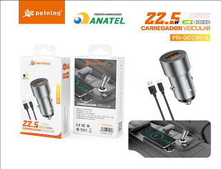 Carragador veicular 22.5W TIPC