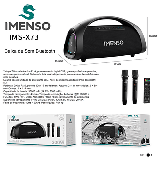 Caixa de som imenso X73