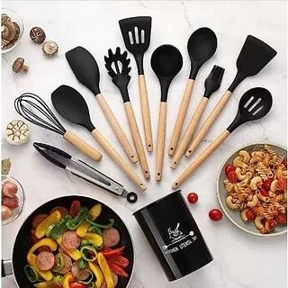 Jogo De Cozinha Kit C/12 Peças De Premium Silicone