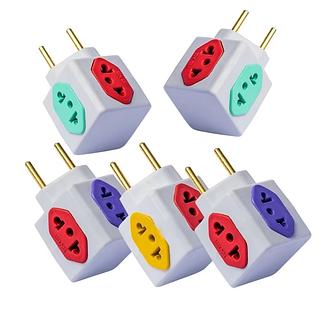 ￼Adaptador Cubo 4 Tomadas Benjamin 10A e 20A Amperes