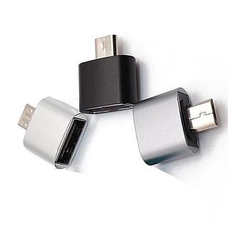 ￼Conector Adaptador OTG USB Femea para Micro USB V8 Macho