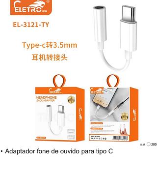 Adaptador fone de ouvido para tipc