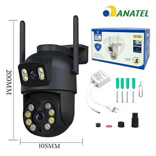 ￼Câmera de segurança YOOSEE IP66 Wi-Fi com lente dupla e sensor de movimento 360°