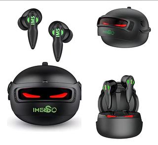 Fone De Ouvido Bluetooth Sem Fio Gamer Para Jogos Ims-812 Cor Preto
