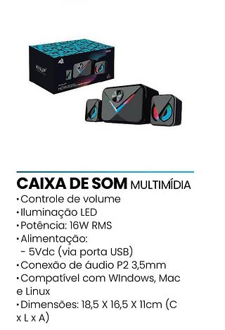 Caixa de som multimídia