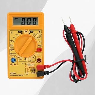 ￼Multímetro Digital DT- 830 Profissional Portátil Com Bateria Cabo Multi Teste