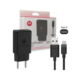 Carregador Completo Turbo Power 30W com cabo TIPO-C Motorola