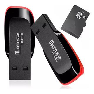 Adaptador Mini Leitor Cartão De Memória Micro Sd Usb 2.0