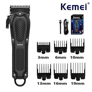 Maquina De Cortar Cabelo Barba Acabamento Kemei Km-1071
