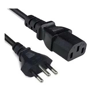 ￼Cabo De Força Energia Tripolar 1m Computador, Notebook, Consoles ,Panela Elétrica