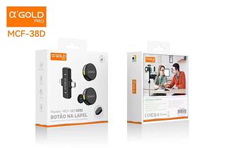 Microfone lapela Gold. universal iOS/tipc