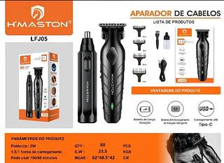 HMaston LFJ05 Aparador de cabelos Kit 2 aparelho