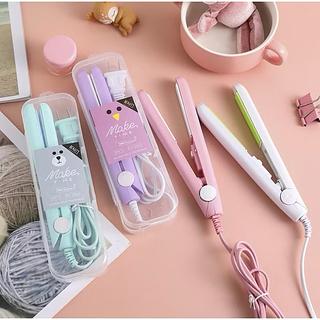 ￼Mini Chapinha Prancha De Cabelo Portátil Com Case Transporte Bivolt Estojo