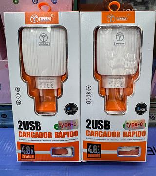 carregador com 2 USB cabo de Tipc. OTTO