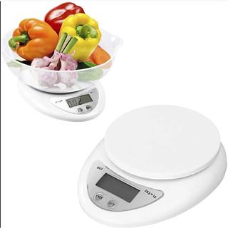 ￼Balança De Precisão Com Bandeja De Cozinha Até 5kg Digital