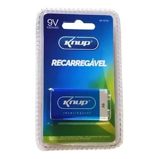 ￼Bateria 9v Recarregável 450mah Knup KP-BT9V