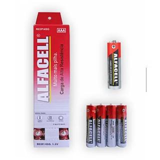 ￼Pilha Palito AAA Caixa Tubo Com 60 Unidades 3A 1,5v Alfacell Original