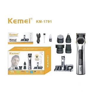 ￼Maquina de Cortar Cabelo Aparador de Pelos Recarregavel Multifuncional 14 em 1 Kemei KM-1791