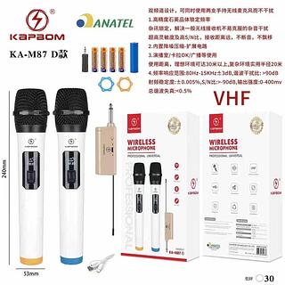 Microfone sem fio kit 2 peças de pilhas
