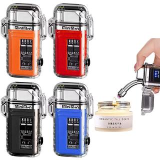 ￼Isqueiro elétrico recarregável portátil com lanterna e resistene a água mm-219