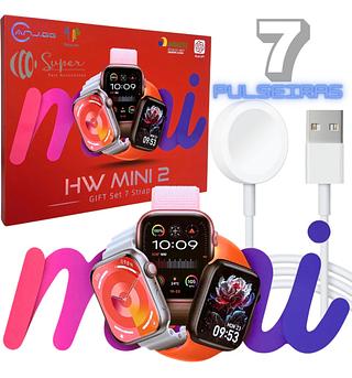 Relógio SmartWatch HW Ultra Mini 2 com 7 Pulseiras 41mm Chat Gpt