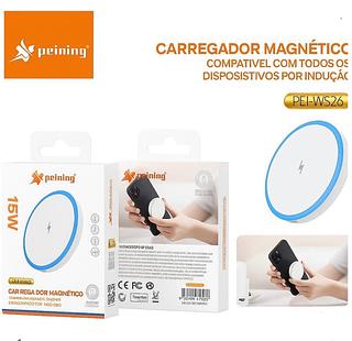 PEINING - CARREGADOR MAGNETICO POR INDUÇÃO - PEI-WS26