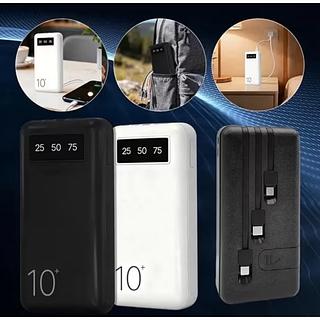 ￼Power Bank Kapbom 10.000mAh KA-966 • 10W Estável • Cabos Embutidos 3 em 1 • carregador Portatil