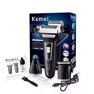 ￼Barbeador Aparador Kemei 3 Em 1 Nariz Barba Corpo Km-6558