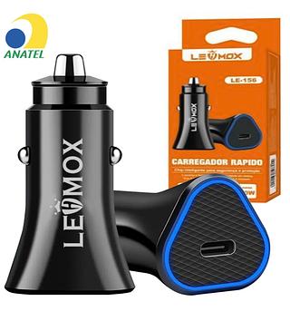 Carregador de Celular Veicular 20w Usb Tipo C Pd Lehmox - LE-156 CAR