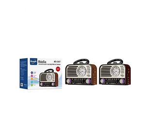 Rádio FM 3 Bandas Bluetooth Relógio C/Lanterna MO-306T