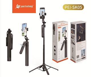 Tripé Estabilizador com Rastreamento Facial AI gire seu telefone 360° para tirar selfie em vídeo