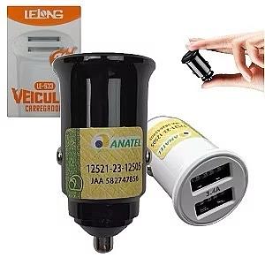 Carregador de Celular Veicular 2 USB