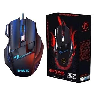 Mouse Gamer X7 Original B-Max – LED RGB + Cabo Reforçado