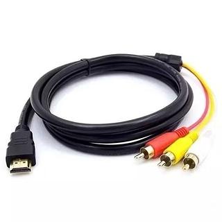 ￼Cabo HDMI para 3 RCA Conecte TVs, DVD, Projetores, Xbox, PS3 Compatível com TVs antigas 1,8M