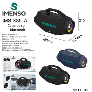 Caixa de som imenso X35