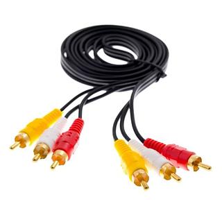 ￼Cabo AV Audio E Video 3RCA X 3RCA 1.5M Para Tv Dvd Receptor E Outros