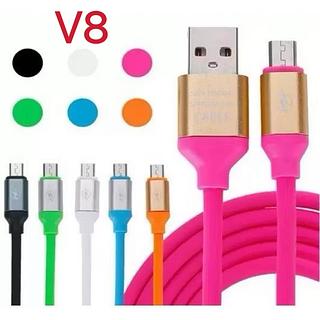 Cabo Carregador Silicone 1.2 Metros Colorido V8