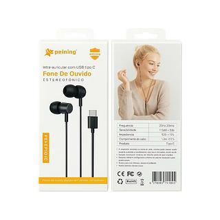 Fone De Ouvido Com Microfone Tipo C PEI-SZ03