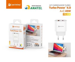 Carregador Fonte Turbo power 4.0 A+C 45W