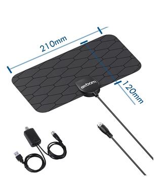 Antena Digital Interna Slim 30dbi Amplificada An-2112c05 Exbom