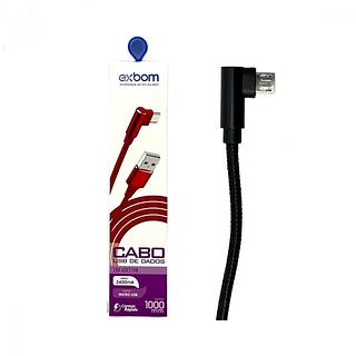 Cabo Usb V8 Em L 90 Graus Dados E Carga Turbo Exbom