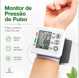 Medidor Pressão Digital De Pulso Com Voz Monitor Inteligente