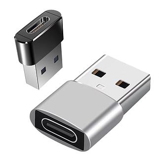 ￼Adaptador Plug Tipo C Fêmea Para USB Macho 2.0