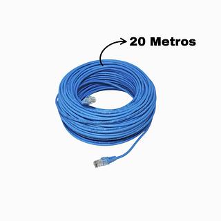 ￼Cabo de Rede Pronto 20 Metros Azul