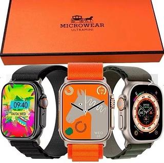 Relógio Smartwatch W69 Ultra Mini 45mm Seris 9 Nfc Gps Track